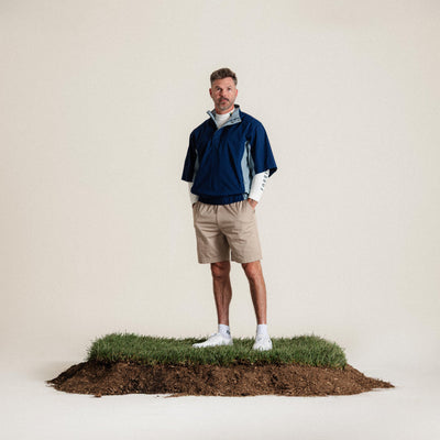 Short Sleeve Wind Pullover - Pageant Blue/Citadel