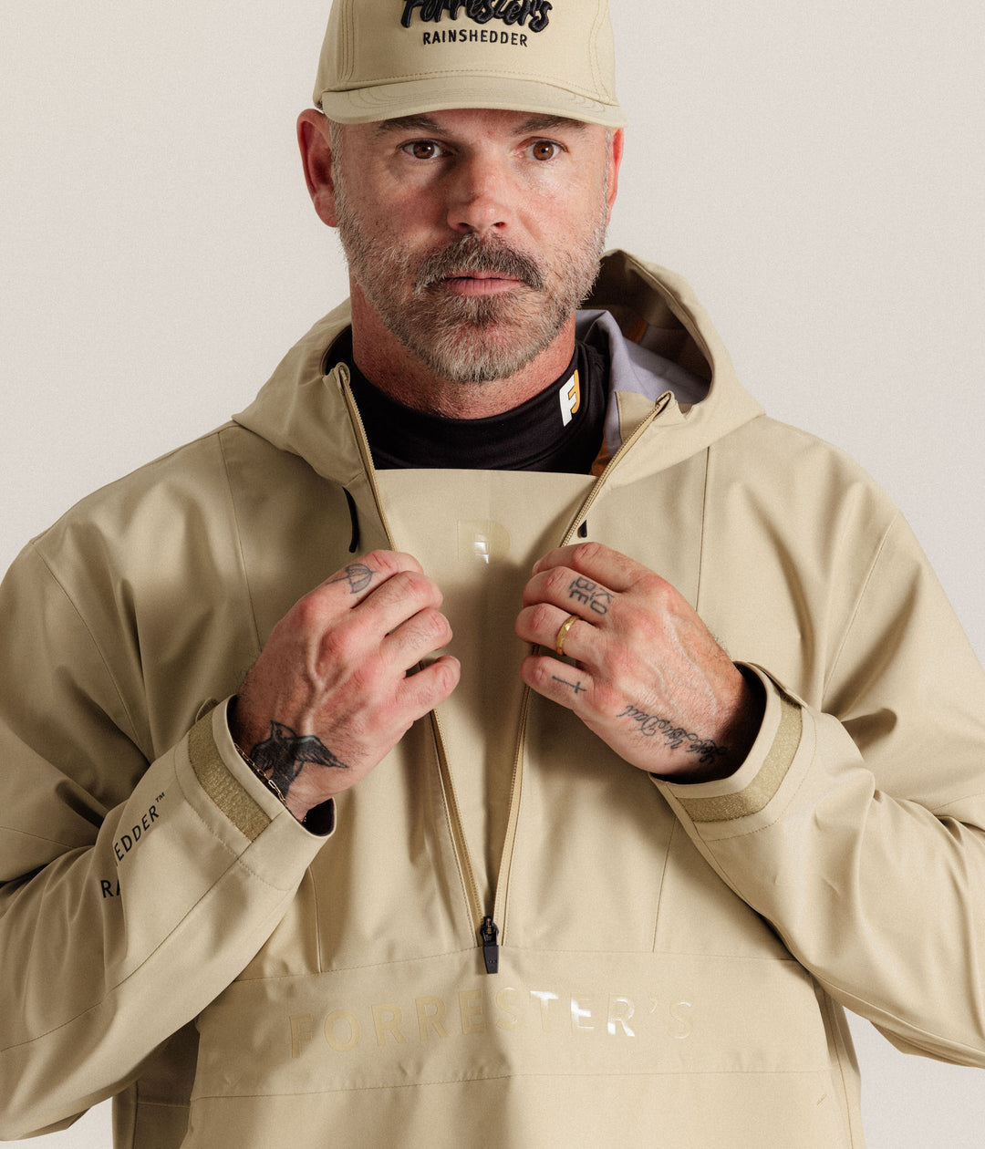 Rainshedder® Anorak - Sand – Jones Golf Bags