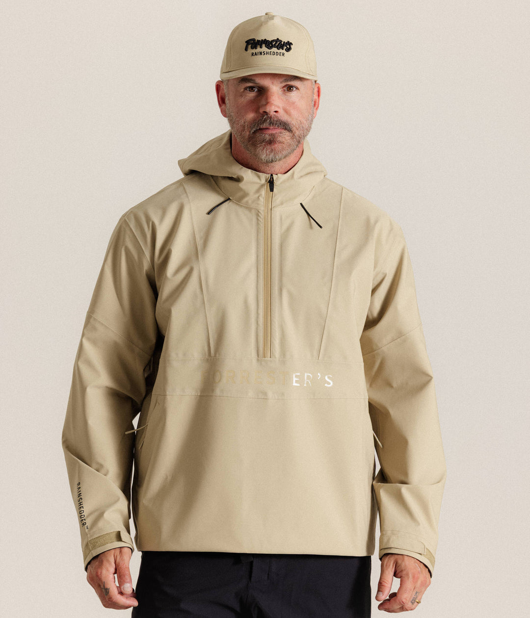 Rainshedder Anorak - Sand – Jones Golf Bags