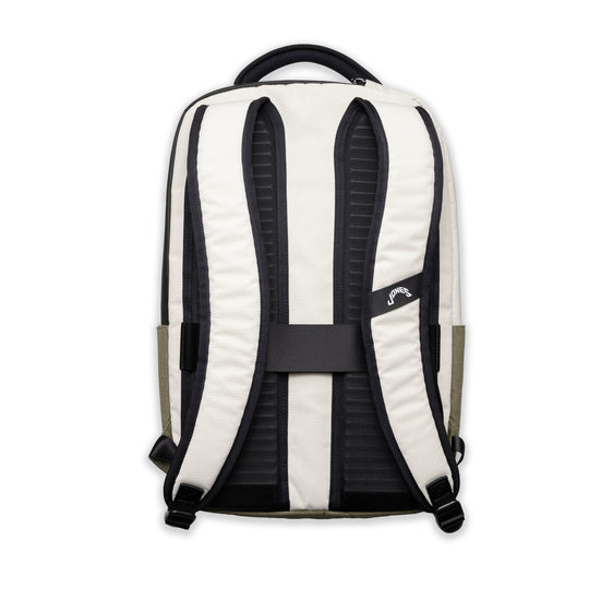 A2 Backpack - Le Creme/Olive – Jones Golf Bags