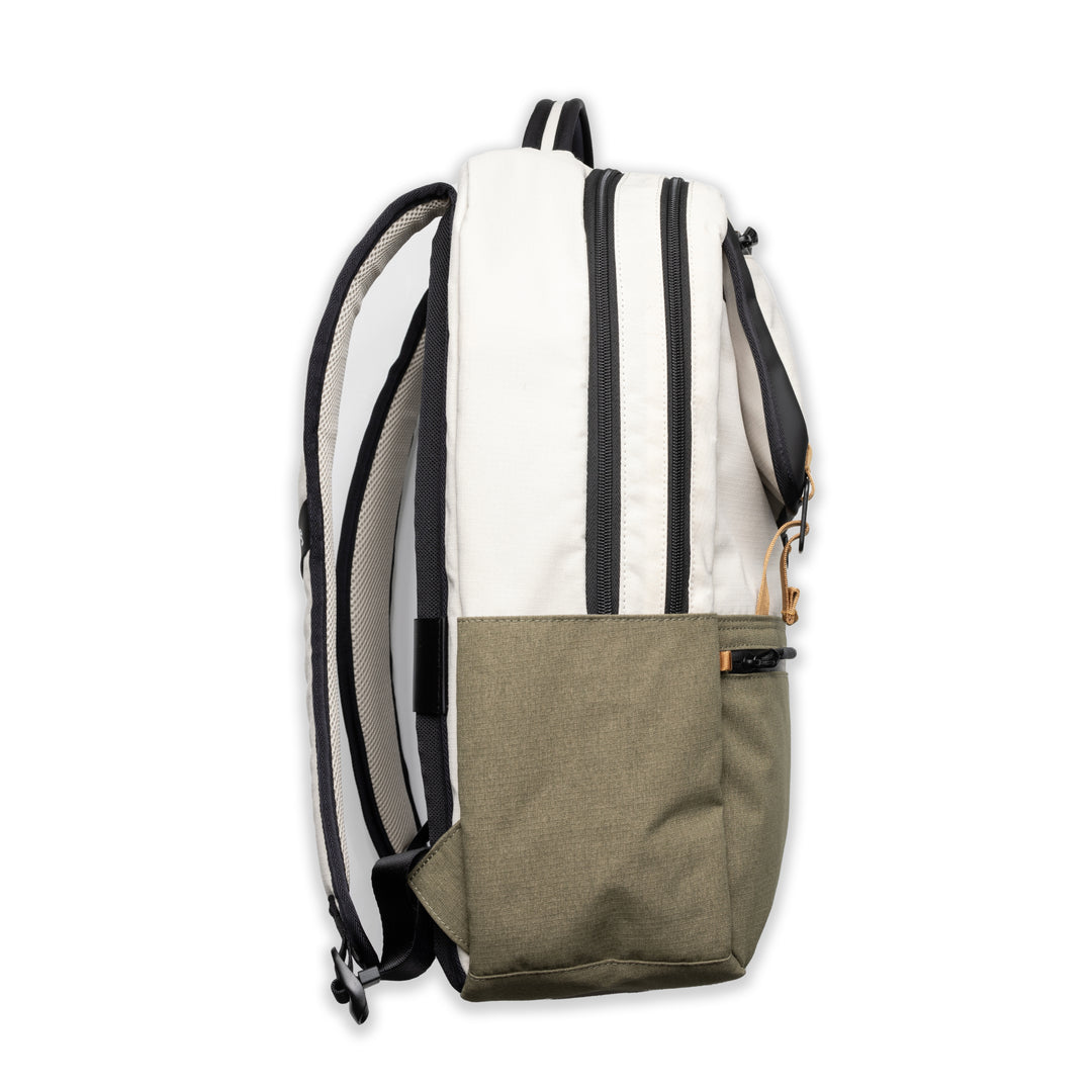 A2 Backpack - Le Creme/Olive – Jones Golf Bags