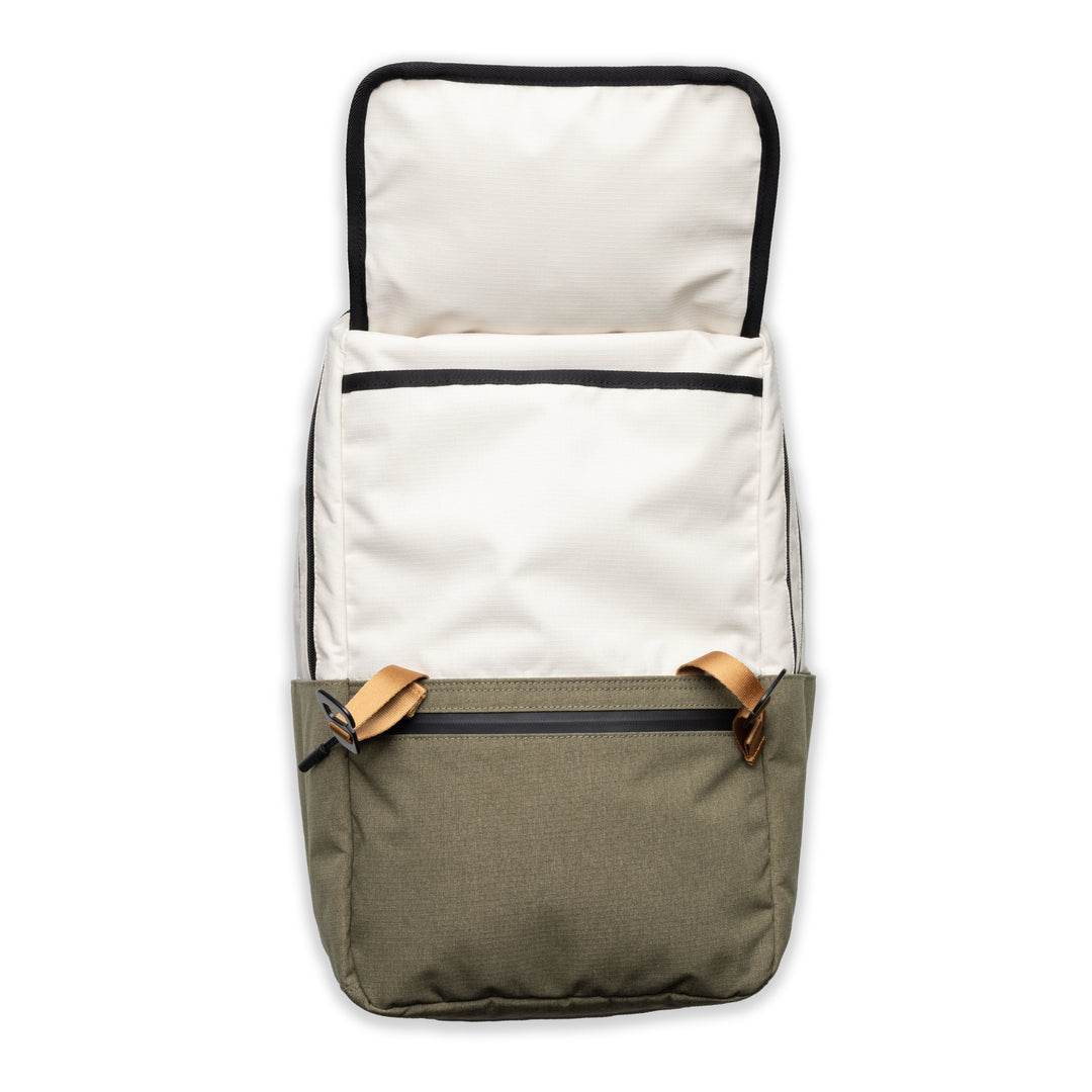 A2 Backpack - Le Creme/Olive – Jones Golf Bags