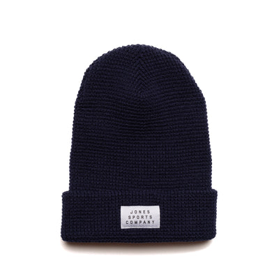 Basic Mark Knit Beanie - Navy