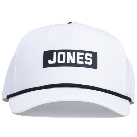 JONES SPORTS キャップ ホワイト Block Jones Rope Hat - White – Jones Golf Bags