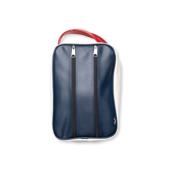 Classic Shoe Bag - Navy/Red/White – Jones Golf Bags