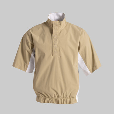 Short Sleeve Wind Pullover - Sand/Snow White