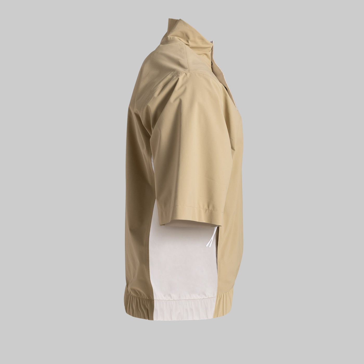 Short Sleeve Wind Pullover - Sand/Snow White