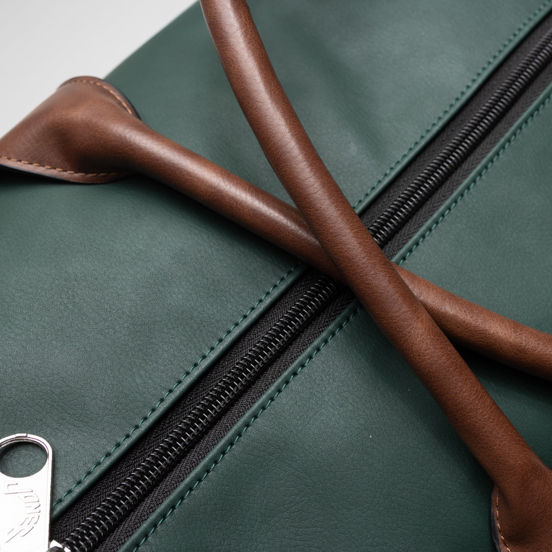 Clubhouse Duffle - Evergreen/Kodiak – Jones Golf Bags