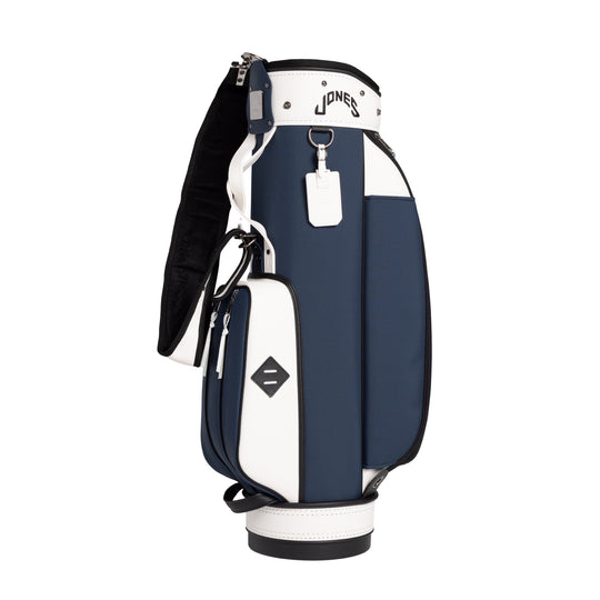 Rider Bag - Navy/White – Jones Golf Bags