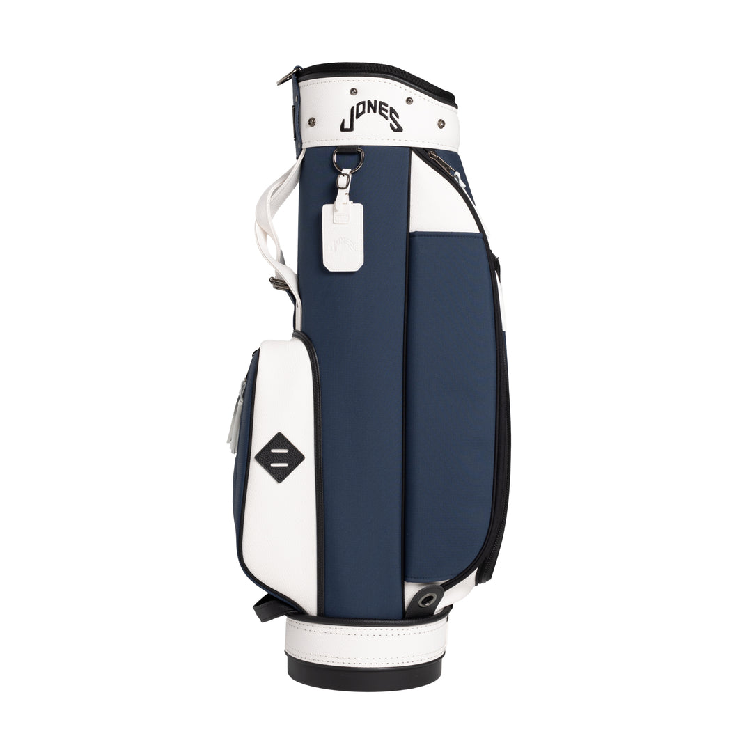 Rider Bag - Navy/White – Jones Golf Bags