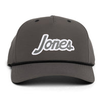 Retro Script Rope Hat - Charcoal