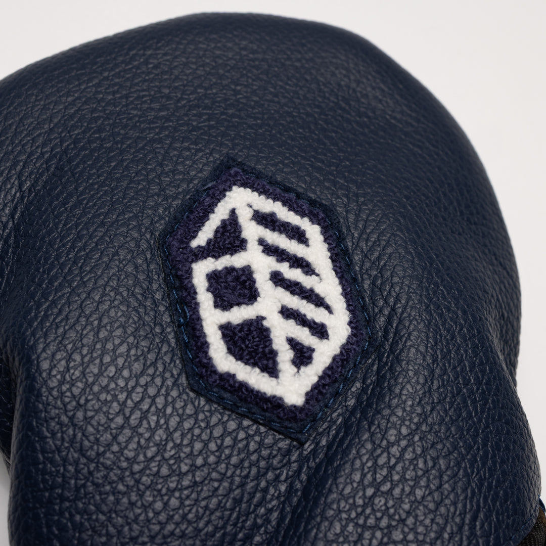Utility Double Zipper Driver Cover - Navy – Jones Golf Bags