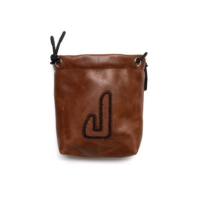 Block J Valuables Pouch - Brown