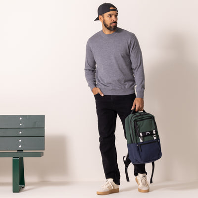 A2 Backpack - Dark Green/Navy