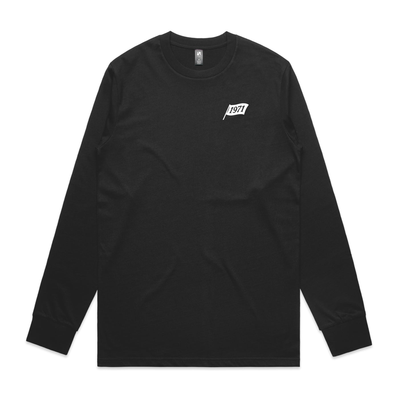 Flagged 1971 LS Tee Shirt - Black