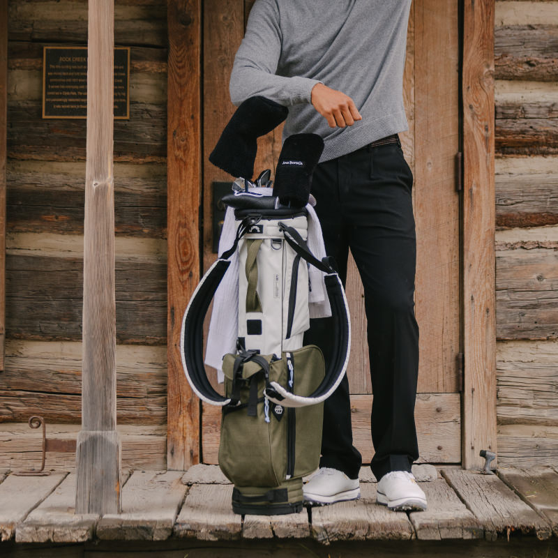 Rover Stand Golf Bag - Bone/Olive Night – Jones Golf Bags