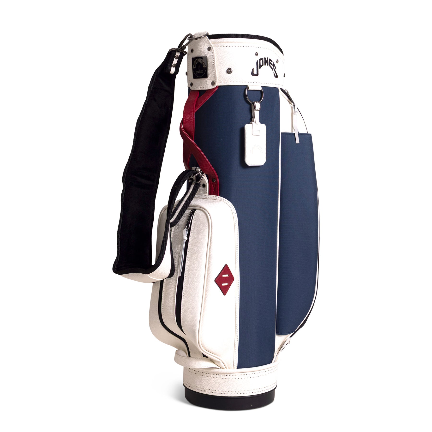 Rider Bag - Navy/Red/White – Jones Golf Bags