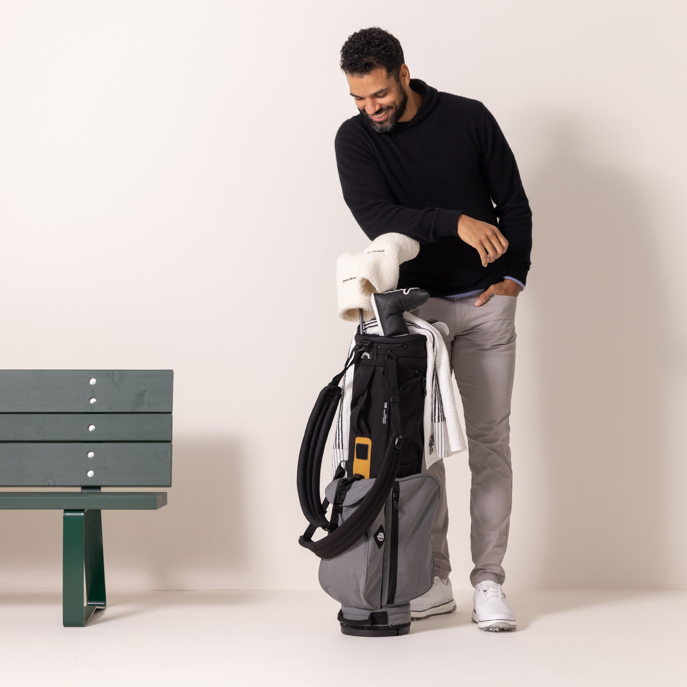 Rover Stand Bag - Black/Charcoal/Wheat