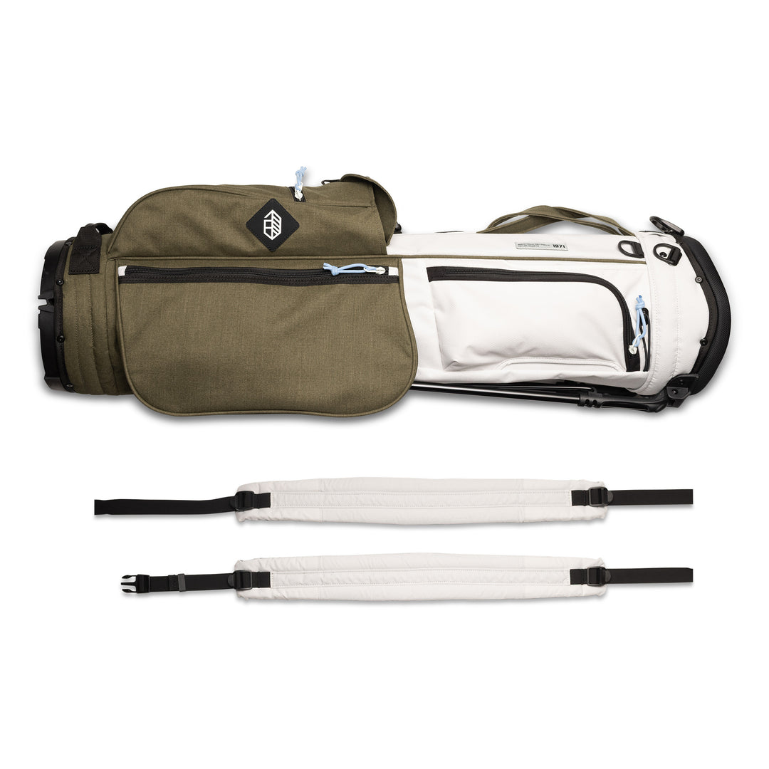 Rover Stand Bag - Bone/Olive Night – Jones Golf Bags