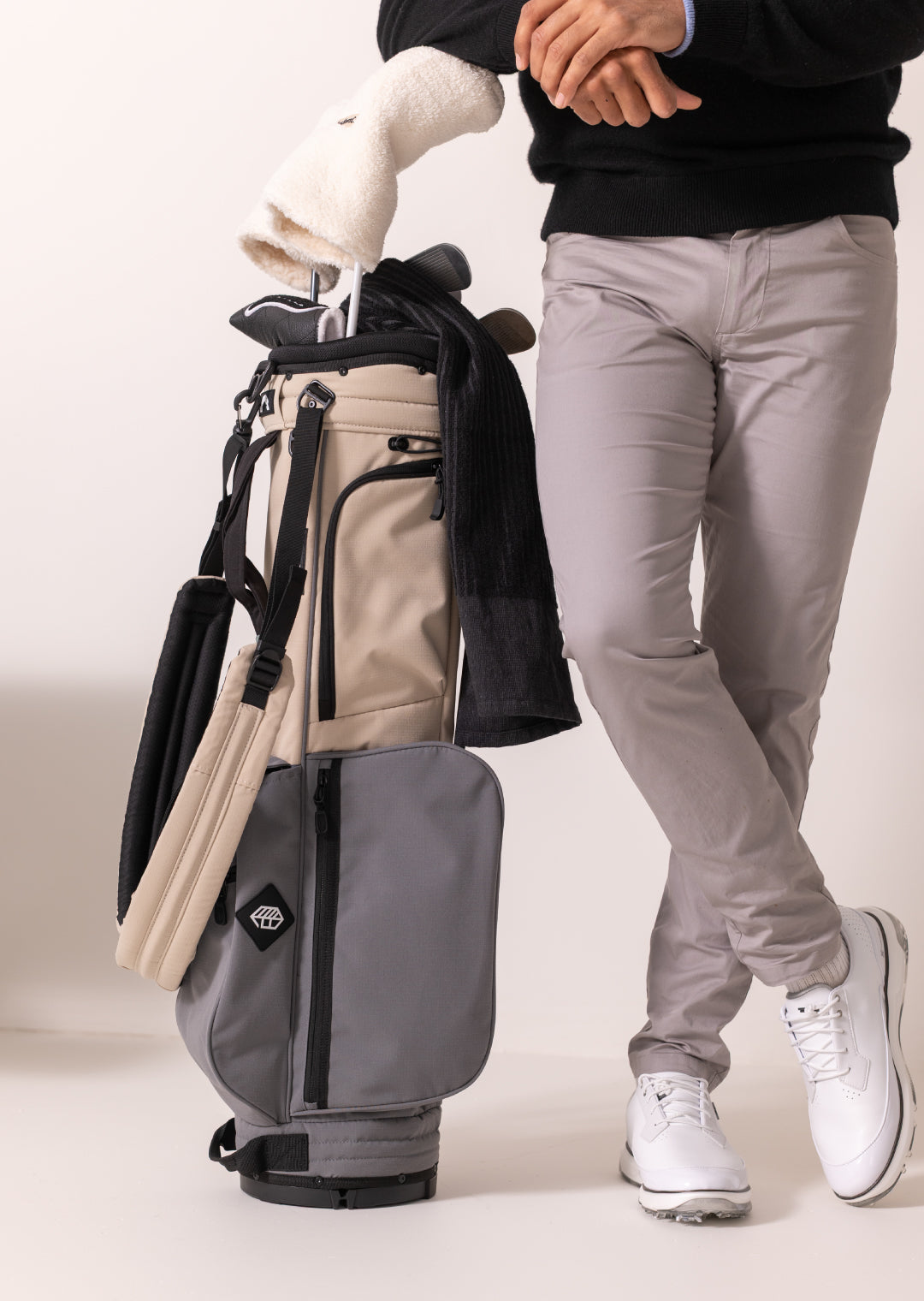 Rover Stand Bag - Black/Sage Leaf – Jones Golf Bags