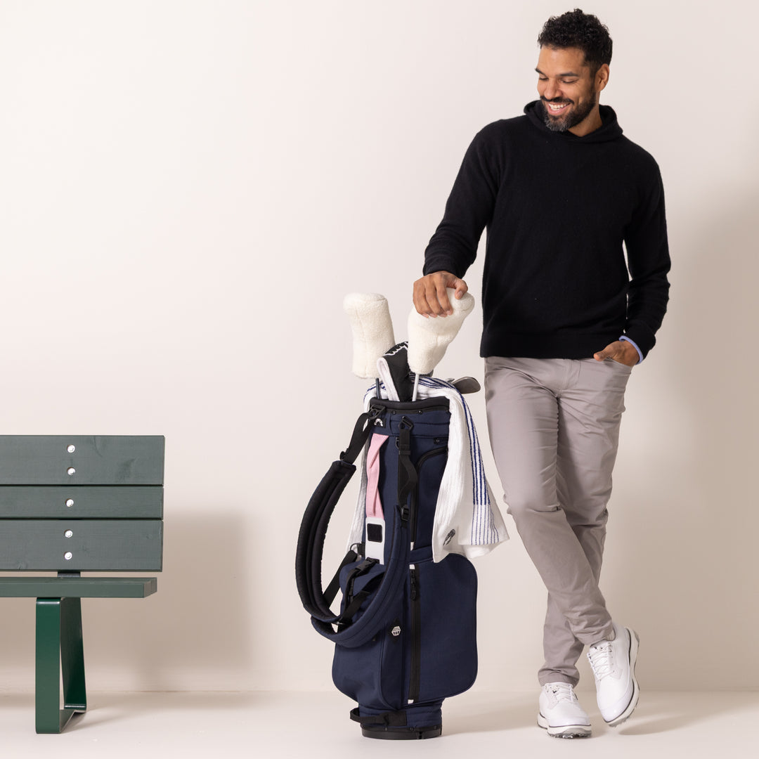 Rover Stand Bag - Navy/Pink – Jones Golf Bags
