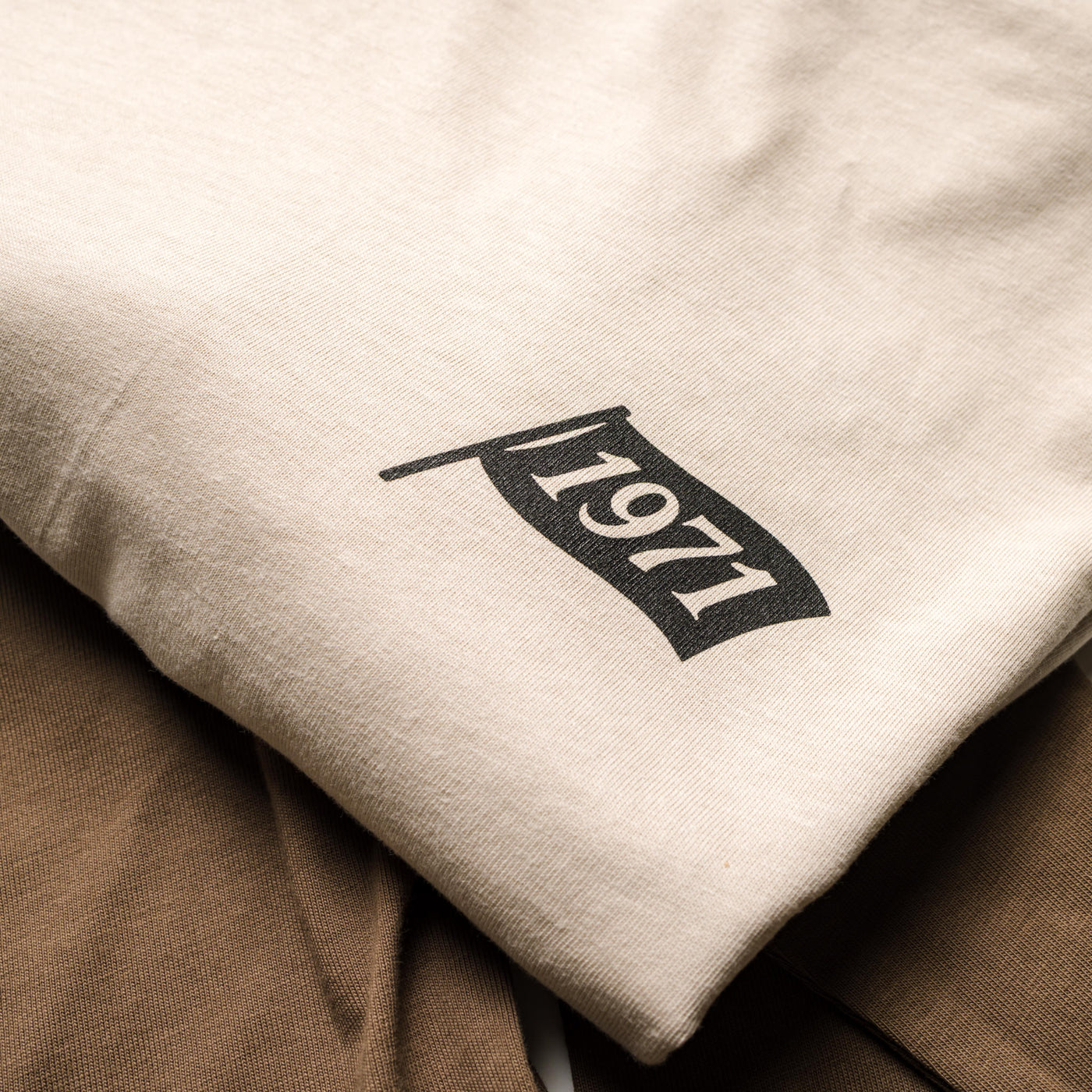 Flagged 1971 Tee Shirt - Bone