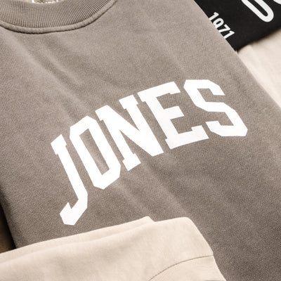 Varsity Mark Crew Neck - Stone