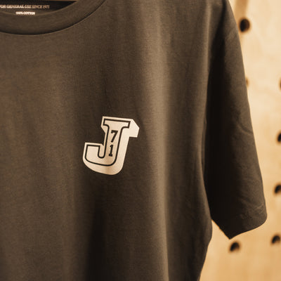 Block J '71 Tee Shirt - Charcoal
