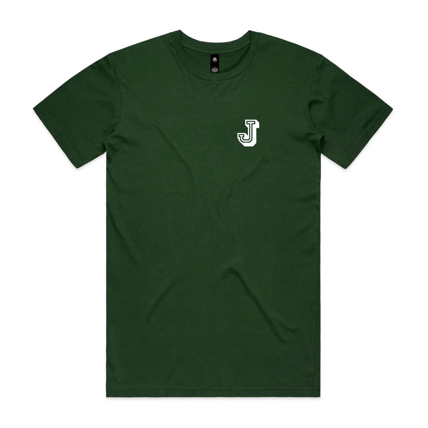 Collegiate J Tee Shirt - Forest Green