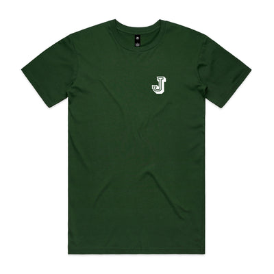 Collegiate J Tee Shirt - Forest Green