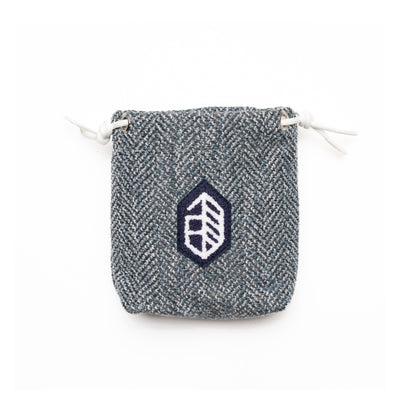 Utility Patch Valuables Pouch - Gray Herringbone