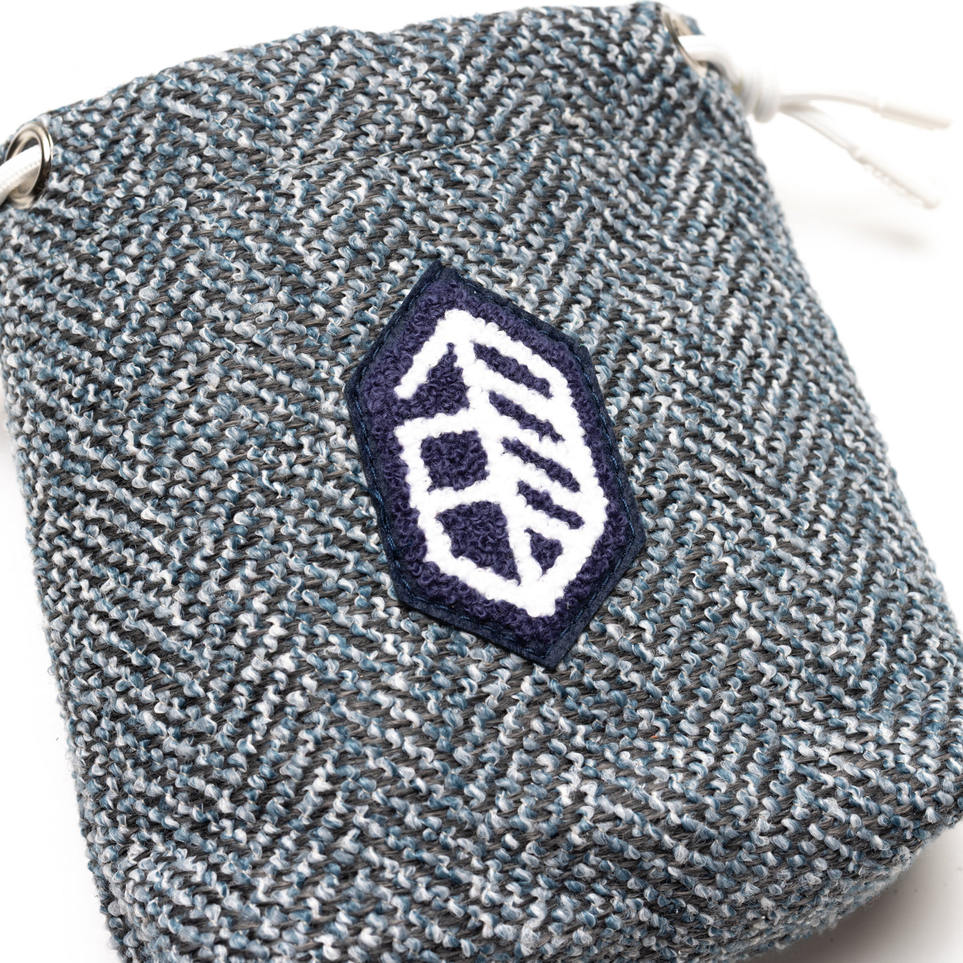 Utility Patch Valuables Pouch - Gray Herringbone