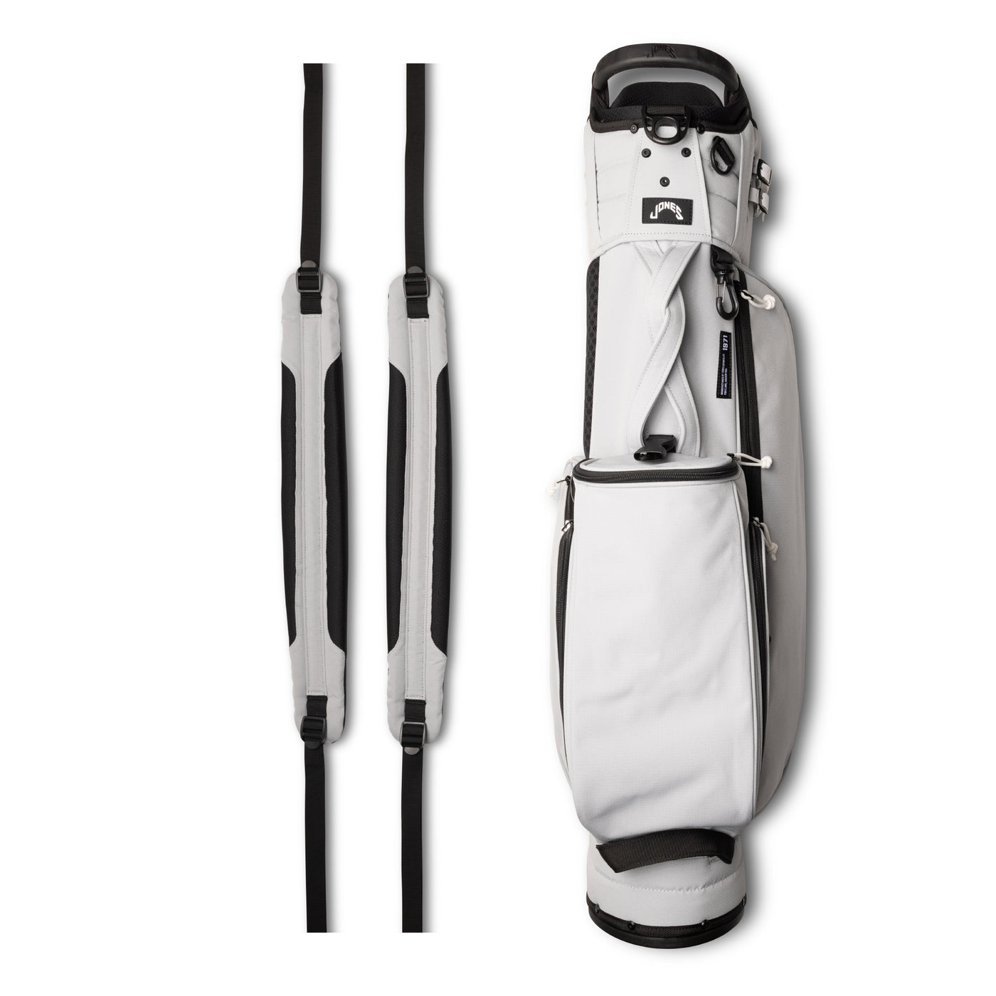 Trouper Golf Bag - Moon Gray – Jones Golf Bags