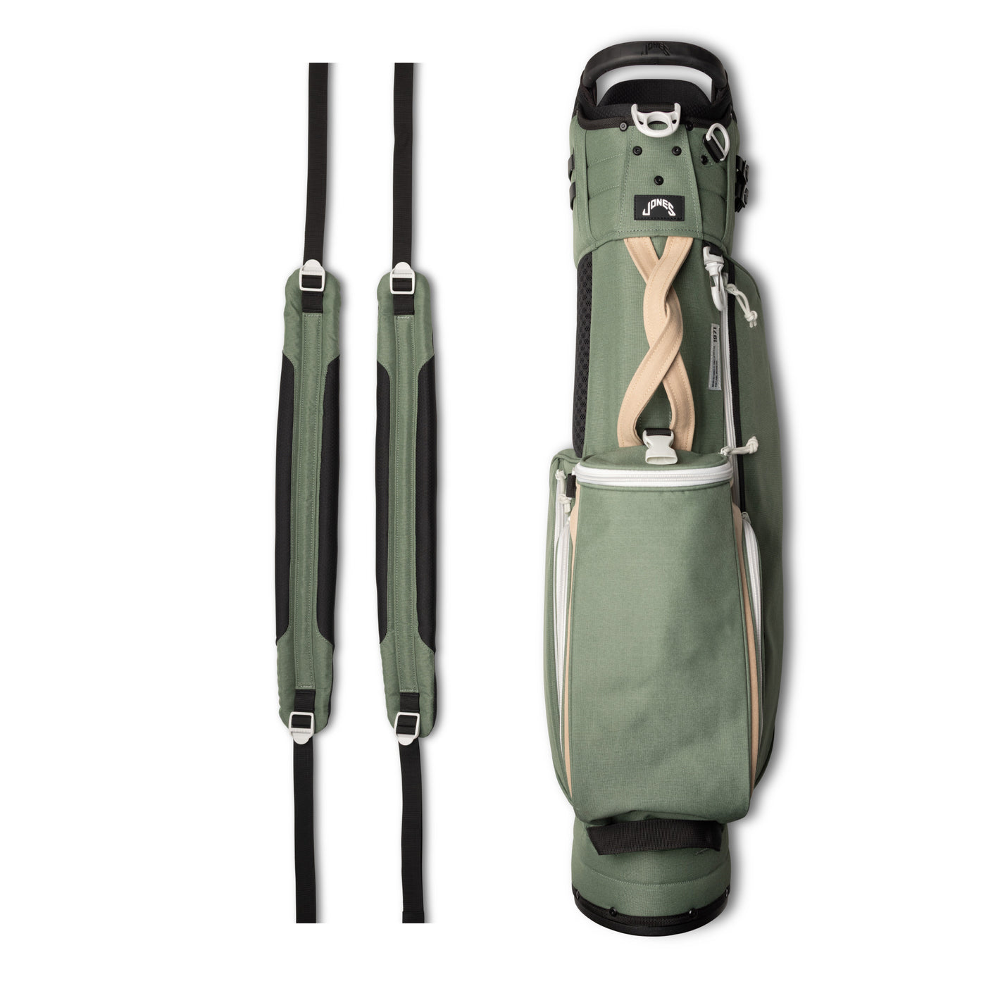Trouper Golf Bag - Olive Gray – Jones Golf Bags