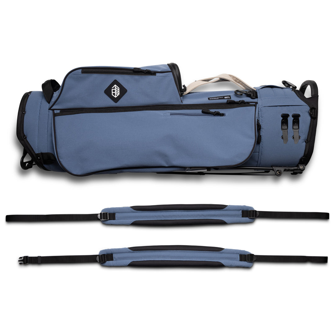Trouper 3.0 - Steel Blue/Field Khaki – Jones Golf Bags