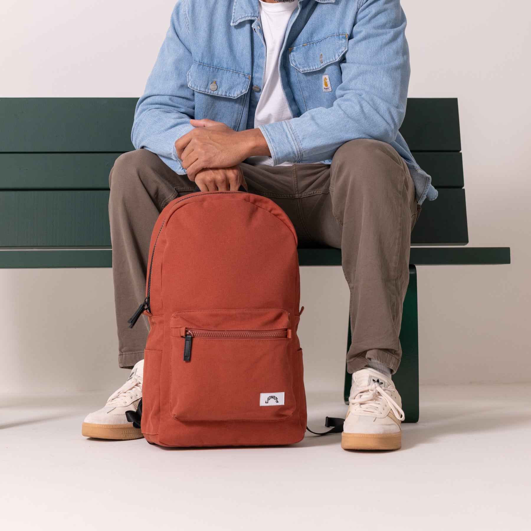 Jonin Backpack Varsity Backpack - Burnt Clay – Jones Golf Bags