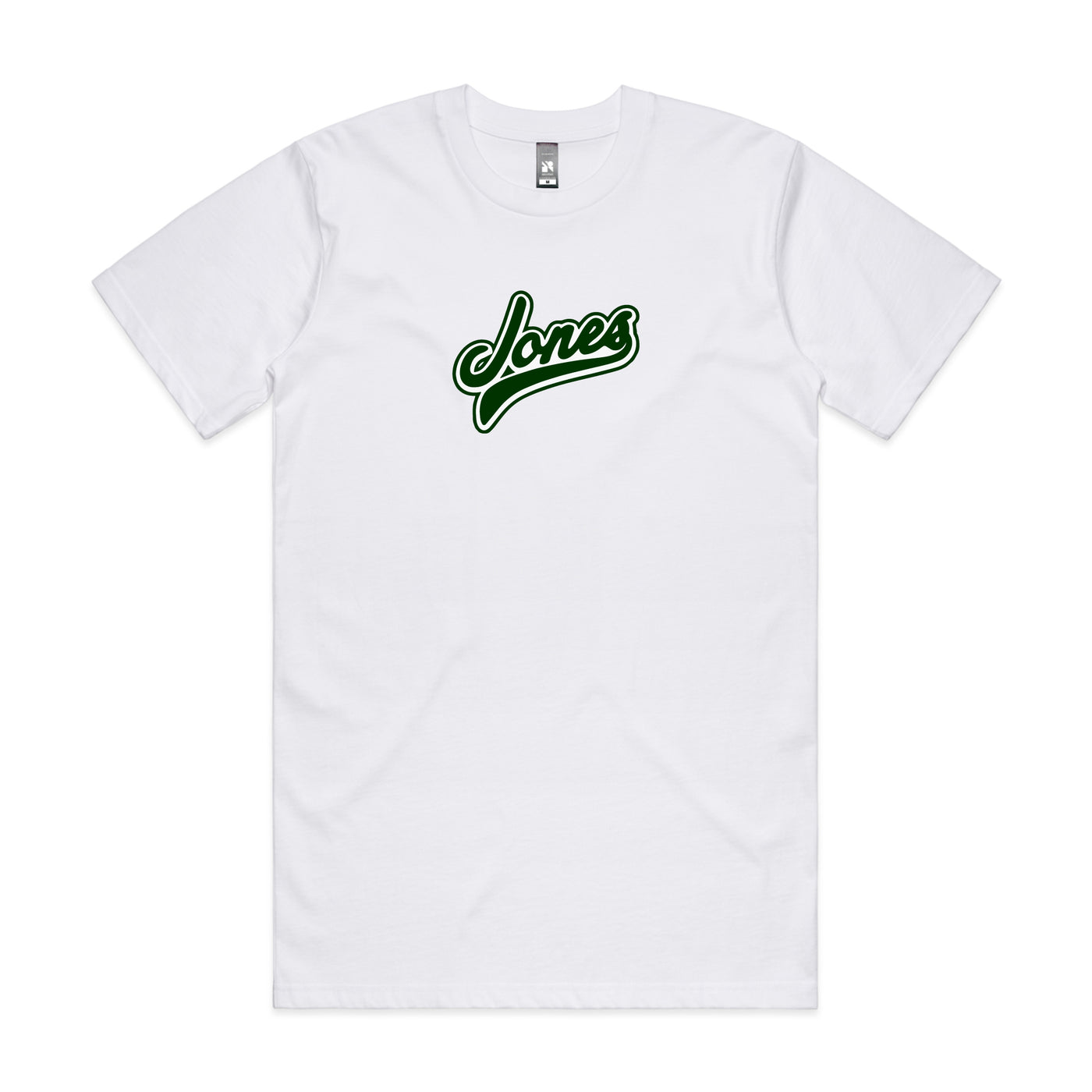 Script Jones Tee Shirt - Green/White