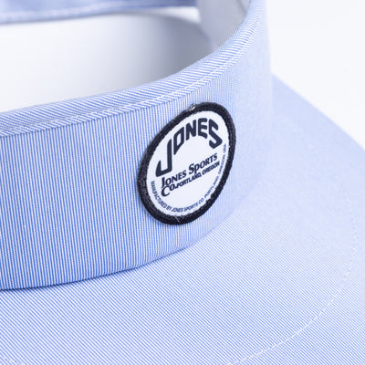 Circle Patch Tour Visor - Light Blue Pincord