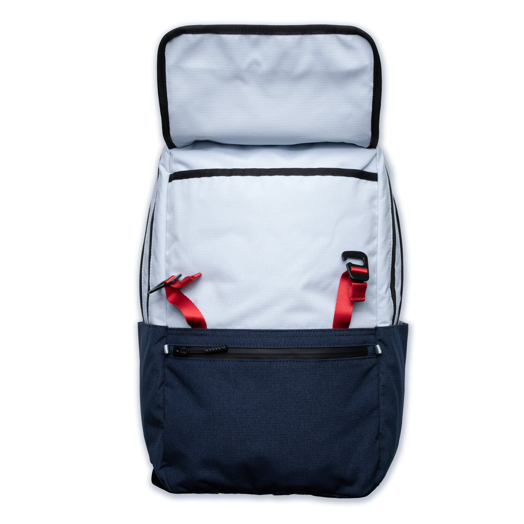 A2 Backpack - Soft Blue/Navy – Jones Golf Bags