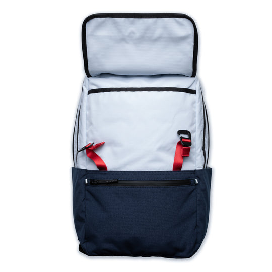 A2 Backpack - Soft Blue/Navy – Jones Golf Bags