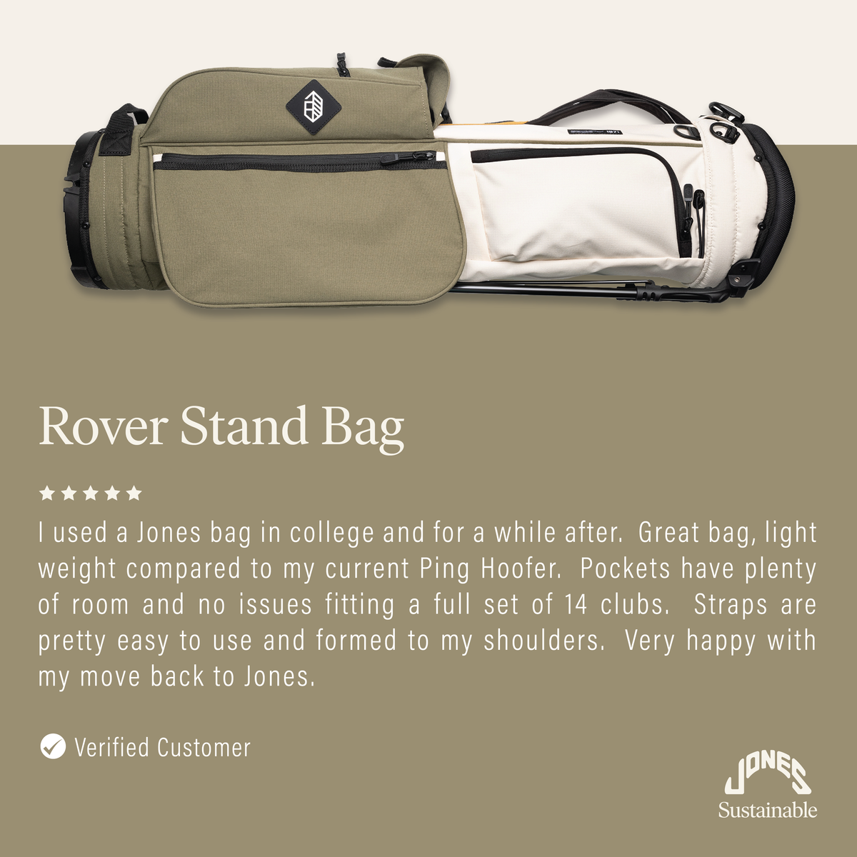 Rover Stand Bag – Jones Golf Bags Rover Stand Bag – Jones Golf Bags