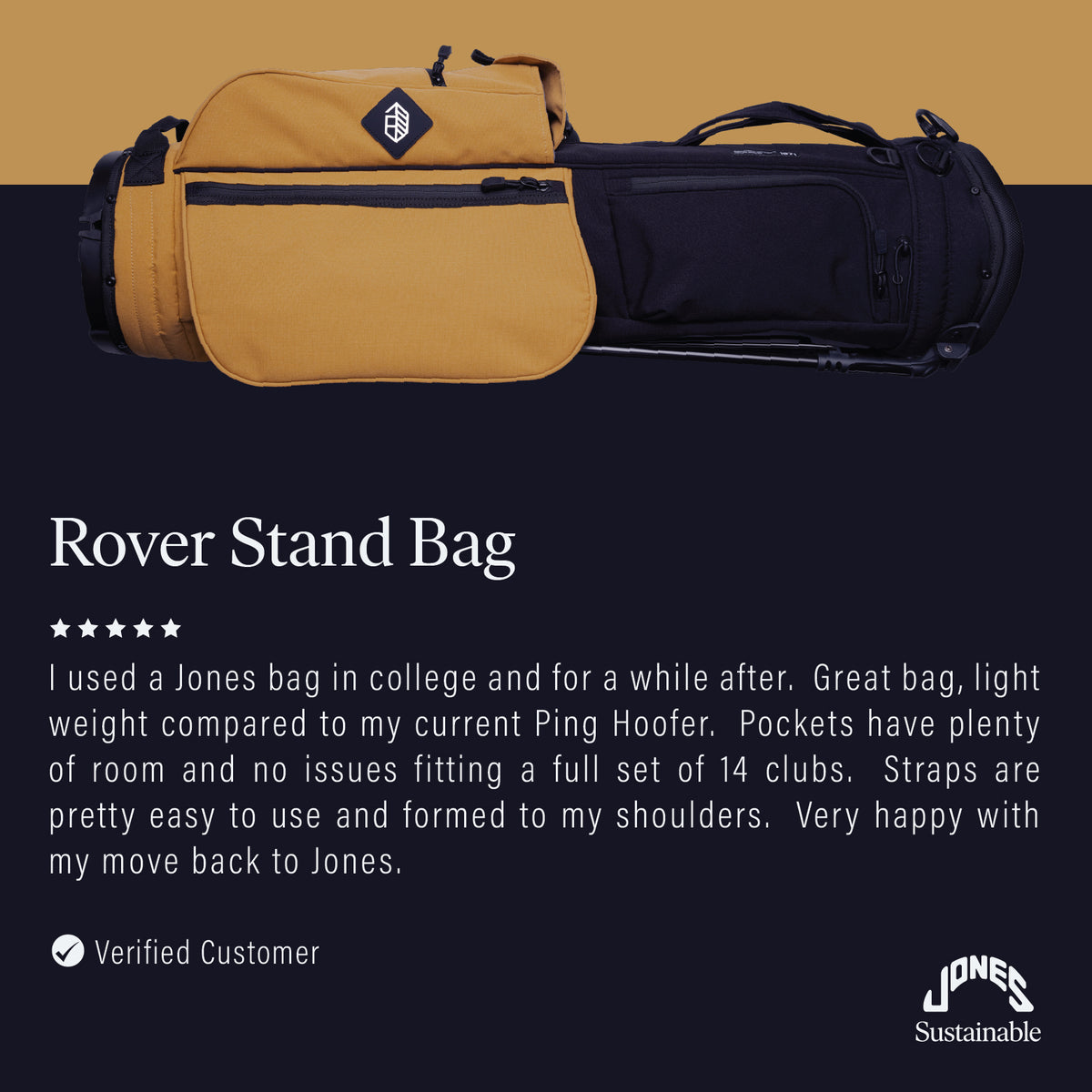 Jones Rover Bag Rover Stand Bag – Jones Golf Bags