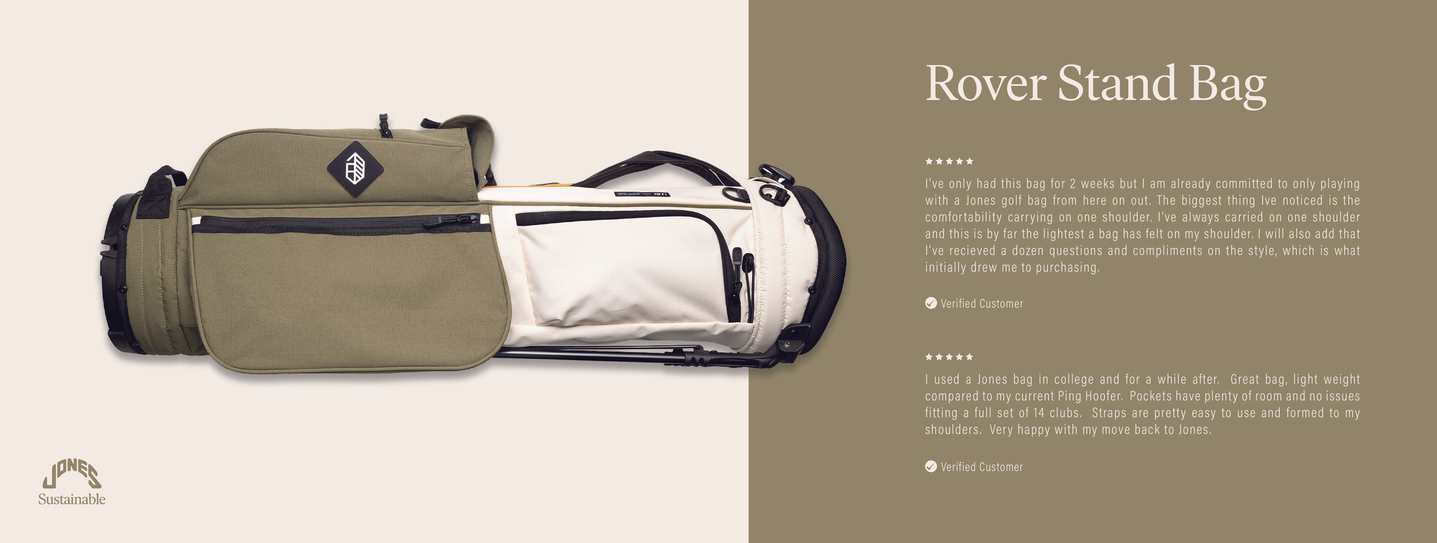 Rover Stand Bag – Jones Golf Bags
