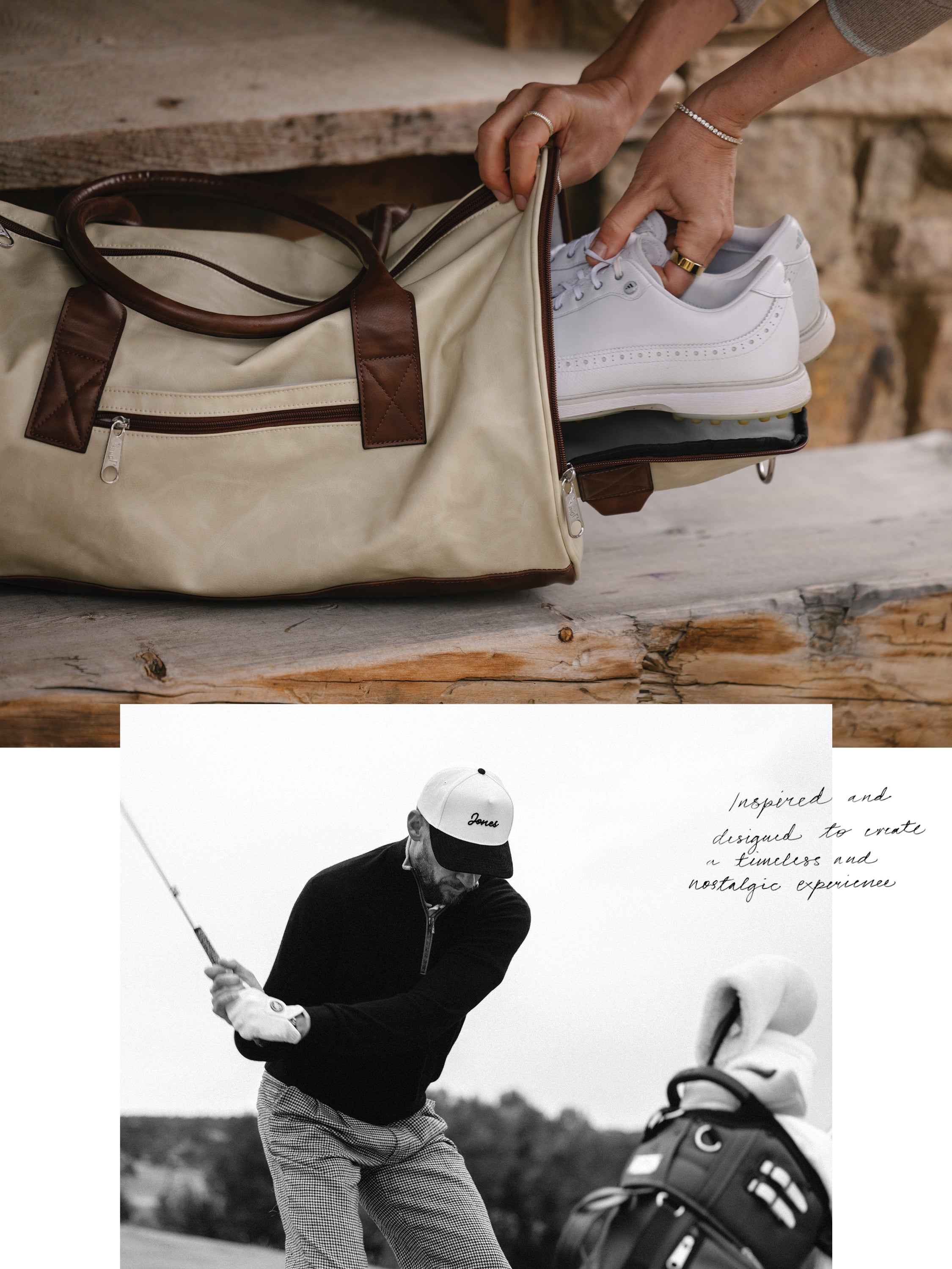 Trouper Heritage Golf Bag - Evergreen/Kodiak – Jones Golf Bags