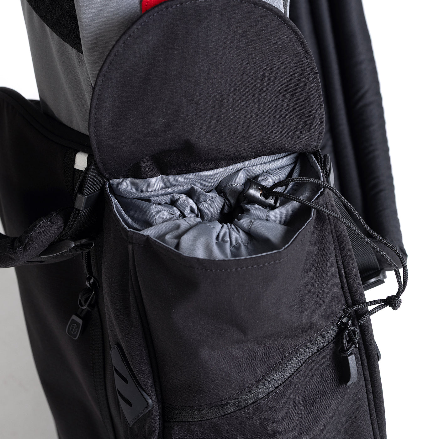 Rover Stand Bag - Charcoal/Black/Red