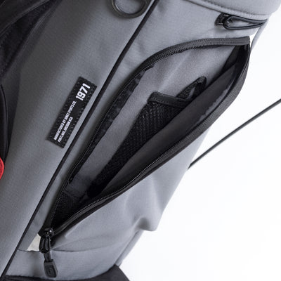 Rover Stand Bag - Charcoal/Black/Red