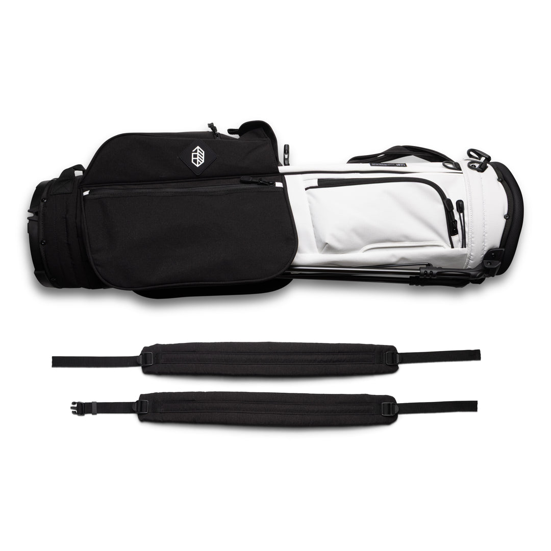 Rover Stand Bag - White/Black – Jones Golf Bags