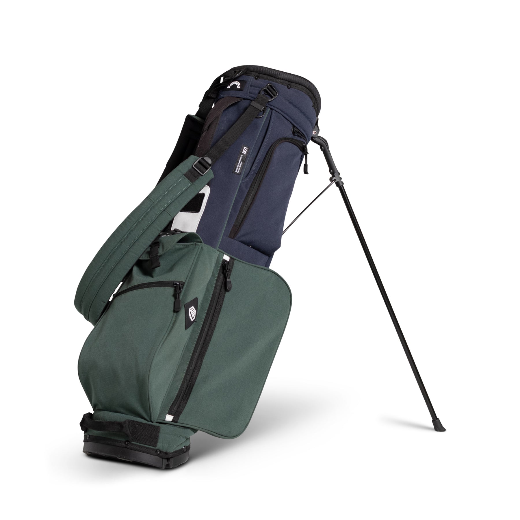 Base Rover Stand Rover Stand Golf Bag - Navy/Dark Green – Jones Golf Bags