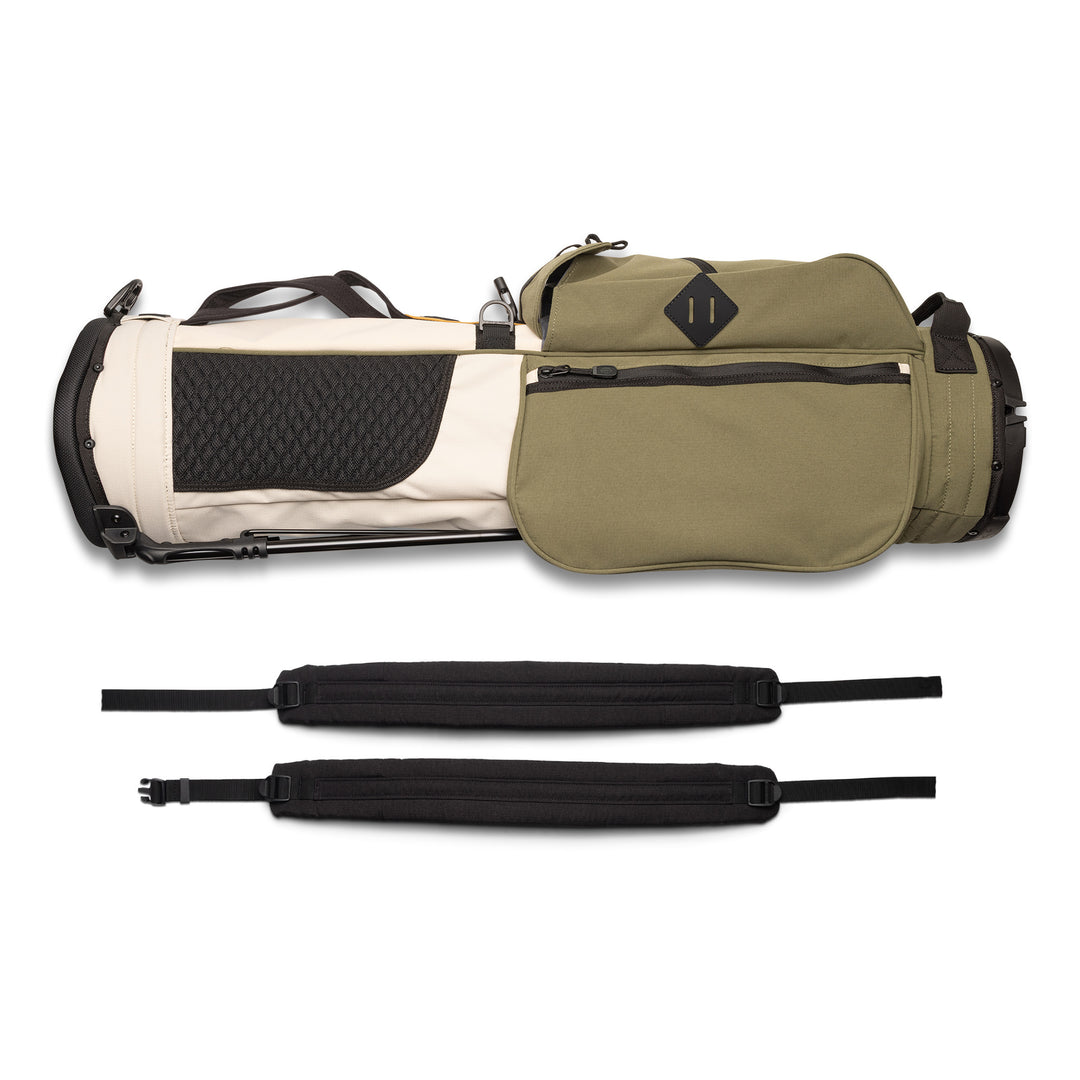 Rover Stand Bag - Le Creme/Olive – Jones Golf Bags