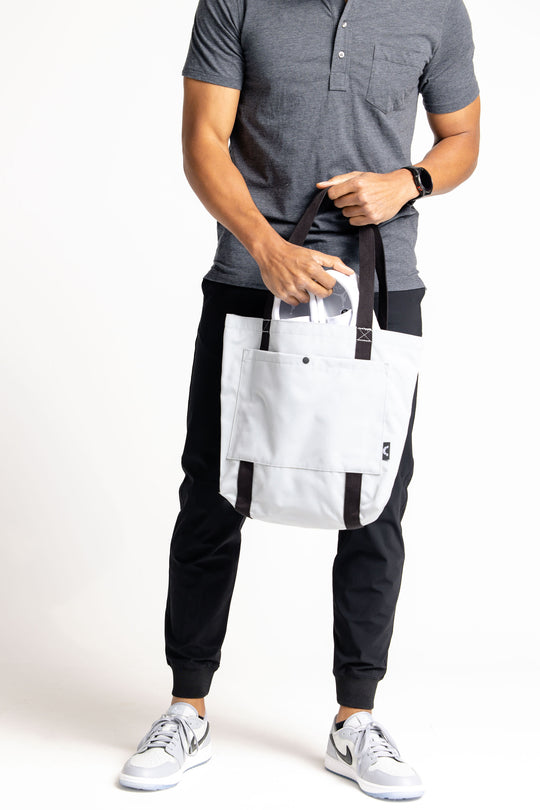 Essential Tote Bag - Moon Gray – Jones Golf Bags